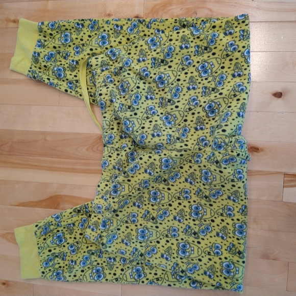 XXL yellow Spongebob fleece pj bottoms - Picture 2 of 6